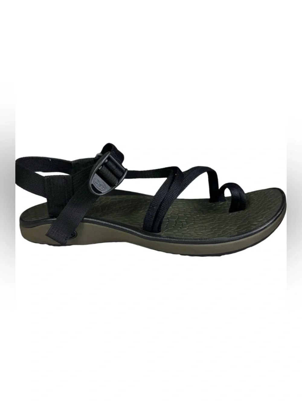 Chaco Z/X 1 Cloud Olive Green Black Strappy Support Performance Sandals